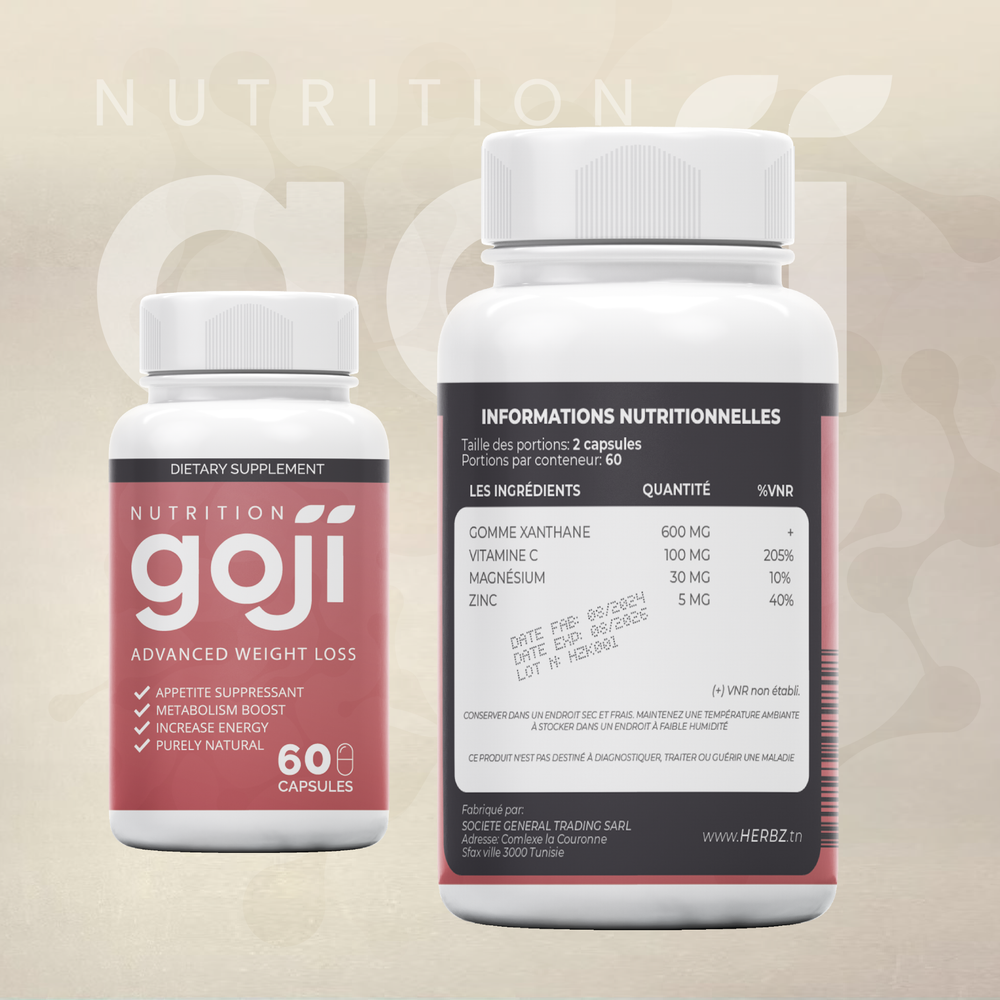 goji nutrition perte de poids 60 gellule