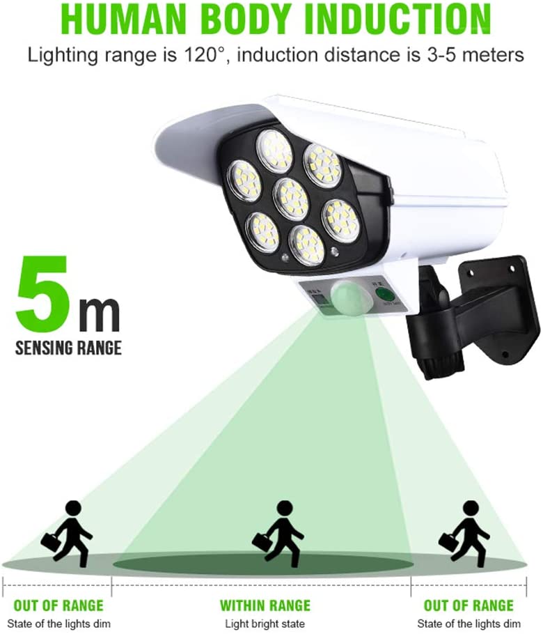 Lampe solaire sous forme camera de surveillance