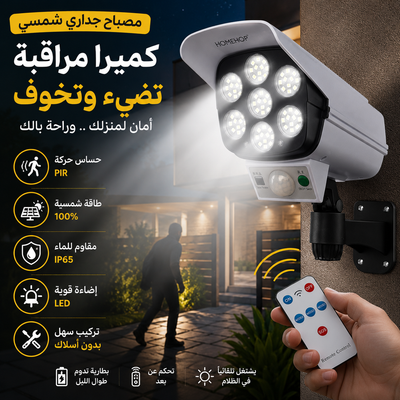 Lampe solaire sous forme camera de surveillance